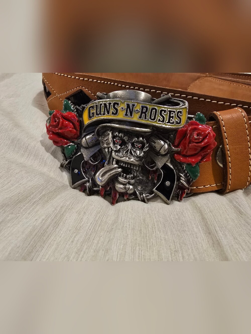Guns N Roses Skull Belt Buckle